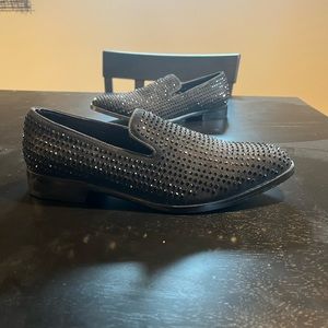 steve madden black rhinestone shoes